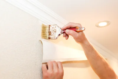 Pose de papier peint à Charny Orée de Puisaye — revêtements muraux et toiles de verre